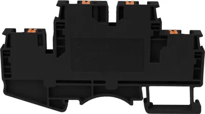 Produktbild von Reihenklemme 4mm2 4 Leiter Doppelstockklemme Etagenklemme Schwarz 7662