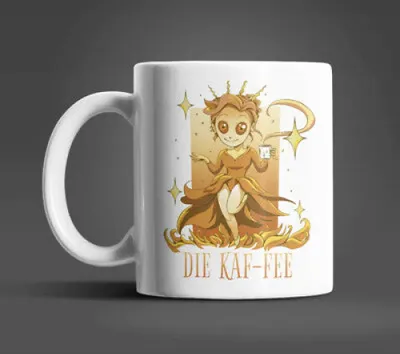 Produktbild von KAF-FEE Kaffeetasse mit Motiv Geschenkidee