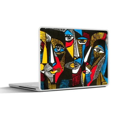 Produktbild von MuchoWow® Laptop Aufkleber Sticker Cover Malerei - Ölgemälde - Kubismus 40x30 cm - Laptop Dekoration - Selbstklebend