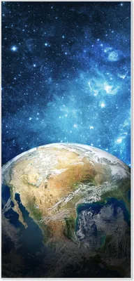 Produktbild von Stahl Magnettafel Hochformat 78x37cm Erdkugel