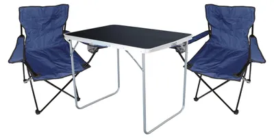 3-tlg Camping Set Gartenmöbel Campingtisch  2 Campingstuhl Klappstuhl
