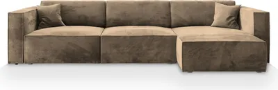 Produktbild von Masseno Ecksofa TOLMO M mit Schlaffunktion L-Form, Sofa mit Bettkasten, Wohnzimmersofa, Couch, Soffa, Bettsofa, Couchgarnitur- Beige, MONOLITH 09