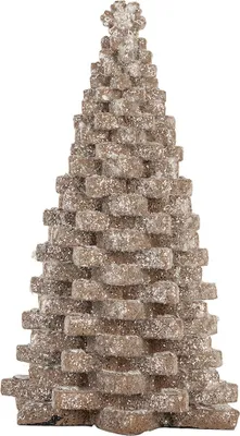 Obrázok produktu pre Clayre & Eef dekorácie vianočný stromček 15x15x25 cm hnedý plast
