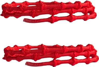 Elastische Triathlon Schnürsenkel mit Knoten - Rot - 120 cm