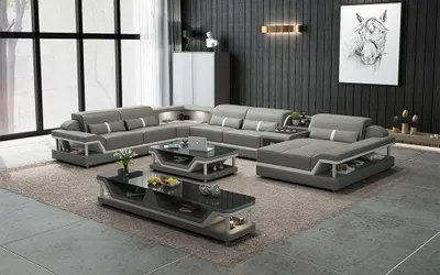 Produktbild von Wohnlandschaft Ecksofa U-Form Designer Polster