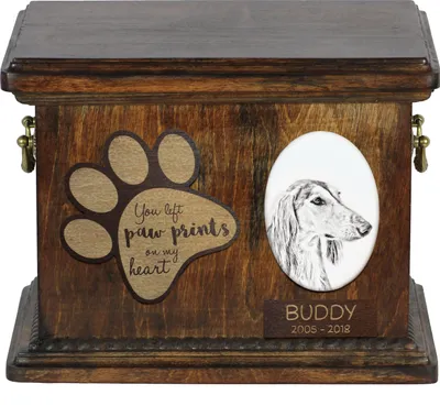 Obrázek produktu pro Saluki I - popel na popel psa, personalizovaná popel s fotografií, popel s fotografií psa značky Art-Dog