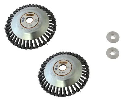Produktbild von 2x Profi Unkrautbürste Freischneider Motorsense 200x25,4mm für Husqvarna Stihl