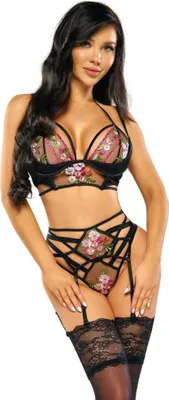 Produktbild von BN Joanna 3pcs set black S/M