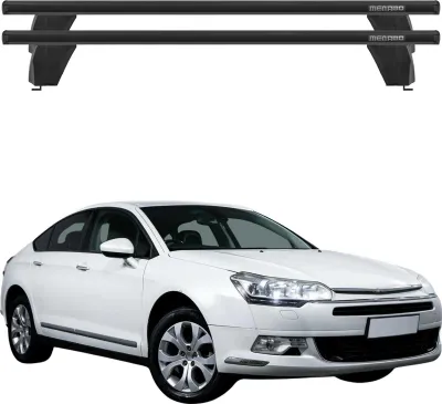 Produktbild von Menabo Dachträger Grundtäger für Citroen C5 2007-2017 75kg Alu Schwarz 2 tlg
