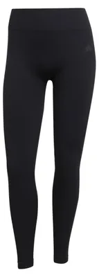 Image de Legging de sport pour femmes adidas, modèle Workout Essentials, en maille, longueur totale, couleur noire, taille M