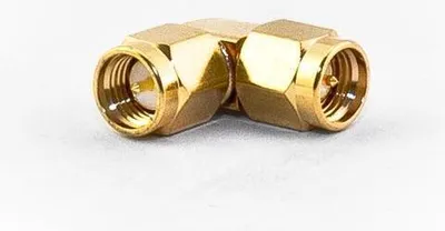Zdjęcie produktu dla Adapter SMA kątowy 90°, wtyk do wtyku, koncentryczny