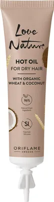 Produktbild von Oriflame Love Nature Hot Oil mit Bio-Weizen und Kokosnuss für trockenes Haar, 15 ml