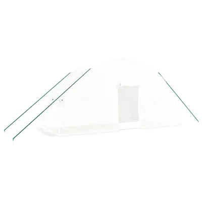 Immagine prodotto di vidaXL Serra con telaio in acciaio bianco 12 m² 6x2x2,85 m