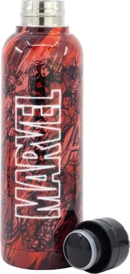 Produktbild von STOR Marvel Kinder-Wasserflasche, 515 ml, Edelstahl, waschbar, wiederverwendbar, langlebig