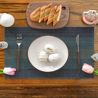 Immagine prodotto di Protezione per tavolo resistente al calore - Set da 4 - PVC ecologico - 45 cm x 30 cm