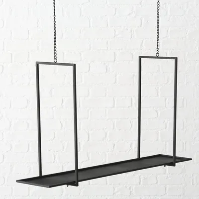 Produktbild von Boltze Regalbrett aus Metall schwarz 54,5cm x 100cm x 20cm