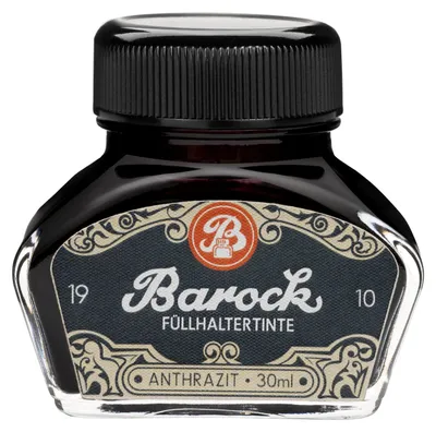 Produktbild von Barock 1910 Schreibtinte Anthrazit, Füllertinte im 30 ml Tintenfass