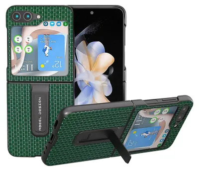Produktbild von Für Samsung Galaxy Z Flip5 5G Echt Leder Handy Tasche Hülle Cover Etuis Zubehör