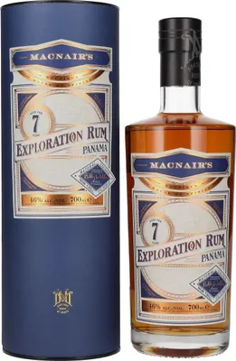 Produktbild von MacNair's 7 Years Old Exploration Rum Panama 46% Vol. 0,7l in Geschenkbox