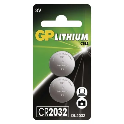 Zdjęcie produktu dla GP lithium batter CR2032 3V 2 pcs