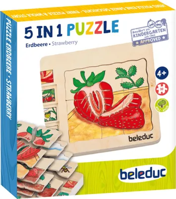 Zdjęcie produktu dla Beleduc puzzle warstwowe truskawka