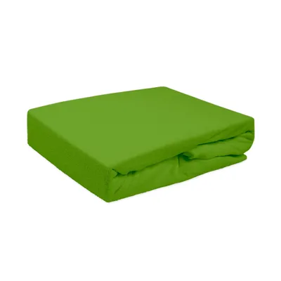 Obrázek produktu pro Prostěradlo s elastickým lemem, froté 180x200 Zelená