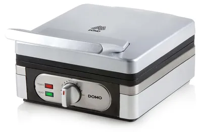 Obrázek produktu pro Domo DO 9047 W, 2 vafle/vaflí, Obdélníkový, Stříbrná, 2,6 cm, Kov, 1400 W