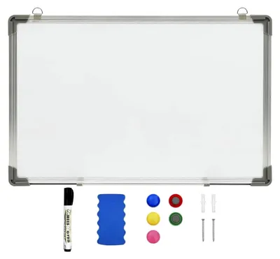 Produktbild von Magnetisches Whiteboard, trocken abwischbar, weiß, 50 x 35 cm, Stahl