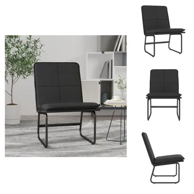 Produktbild von vidaXL Loungesessel Schwarz 54x75x76 cm Kunstleder -  Sessel