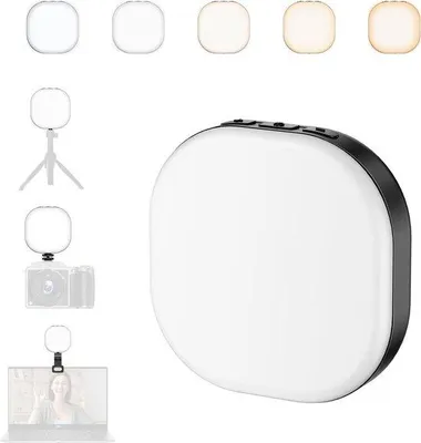 Image de Lampe LED pour ordinateur portable, webcam, diffusion en direct et maquillage - Rechargeable