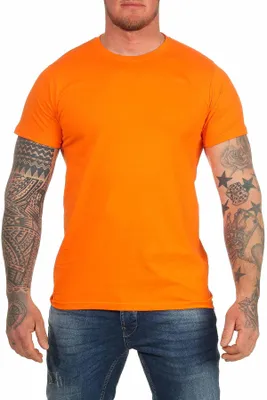Produktbild von Mivaro Herren T-Shirt Basic mit Rundhals – 100% Baumwoll Shirt für Alltag, Freizeit und Sport, atmungsaktiv, Regular Fit, weiß, bis 5XL
