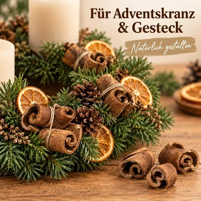 zwei Größen Zimtrollen natur