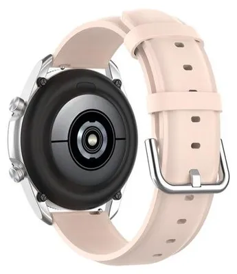 Produktbild von By Qubix Classic Lederarmband - Rosa - passend für Samsung Galaxy Watch 4 Classic - 42 mm & 46 mm