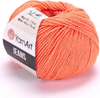 Produktbild von YarnArt Jeans (50g/160M) 23 orange