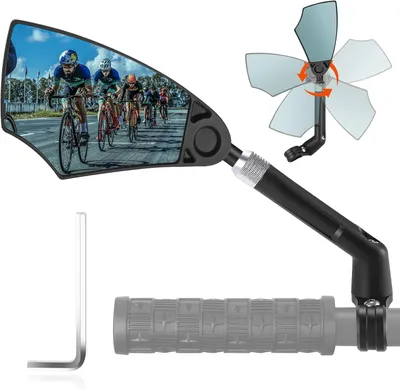 Productafbeelding van Fietsspiegel e-bike - Inklapbaar - 360 graden verstelbaar - Antireflectie