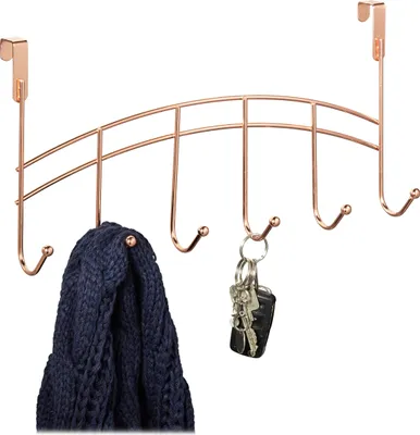 Produktbild von relaxdays Türgarderobe zum Einhängen 6 Haken