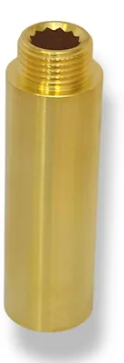 Produktbild von Hahnverlängerung Gewindefitting Anschluss Verlängerung Messing Fitting 1/2" 80 mm