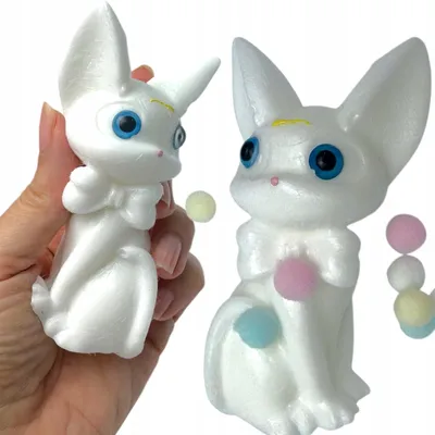 Produktbild von SquishySquishies Kot Kotek Kitsune Kawaii Stressball Spielzeug
