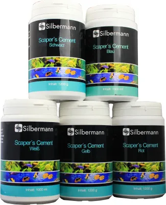 Produktbild von Silbermann ScaperŽs Cement Weiß, Aquarien Zement, Aquarien Mörtel (1200 g) SIMS440