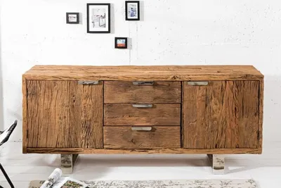 Obrázek produktu pro Casa Padrino příborník Š.160 x V.75 x H.40 - TV skříňka - komoda - Ruční výroba z masivního dřeva!