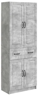 Image de Ensemble de Meubles 2 pcs Gris béton Bois d'ingénierie