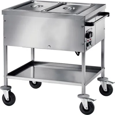 Image de Chariot bain-marie KBS, 2Gn 1/1,latérale, 840 x 650 x 850 mm, acier inoxydable