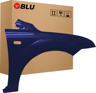 Zdjęcie produktu dla BLU Błotnik pasujący do Ford Focus MK2 II 4CWA Prawy Niebieski Deep Navy | 2004-2008 | Przedni Przód | Lakierowany | Gotowy do montażu | Stal