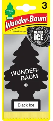 Produktbild von Wunder-Baum Black Ice, Schwarz, Auto, 3 Stück(e)
