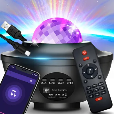 Obrázek produktu pro Rotující Led Hvězdný Projektor Pro Děti Usb 21 Párty Efekty + Dálkové Ovládání