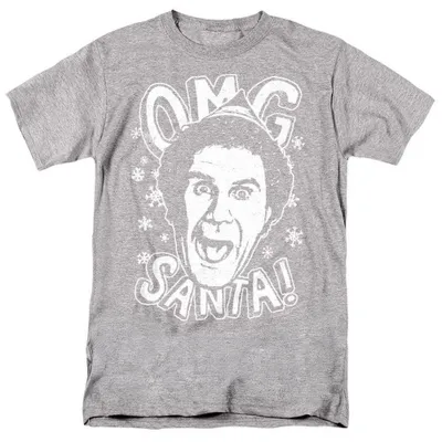 Produktbild von Elf - "OMG Santa" T-Shirt für Herren/Damen Uni TV38824 (4XL) (Sportliches Heather)