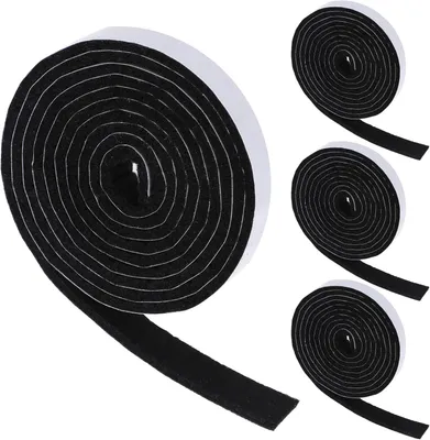 Zdjęcie produktu dla 4 sztuki samoprzylepnych filcowych podkładek, 3 mm x 1,2 cm x 1,5 m, taśma filcowa zapobiegająca zarysowaniom i redukująca hałas