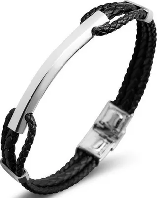 Immagine prodotto di Bracciale da uomo Pierre Ricaud Nero