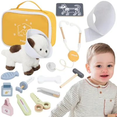 Immagine prodotto di VIGA PolarB – Set di accessori per la cura degli animali, "Piccolo veterinario"
