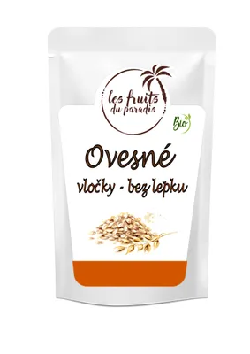 Obrázek produktu pro Ovesné vločky bezlepkové celé BIO 500 g LES FRUITS DU PARADIS